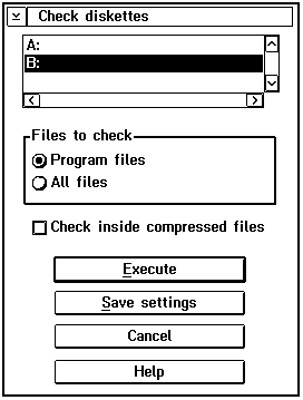Рис. 3.44. Диалоговая панель Check diskettes