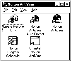 Рис. 3.22. Папка Norton AntiVirus
