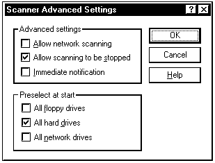 Рис. 3.27. Диалоговая панель Scanner Advanced Setting