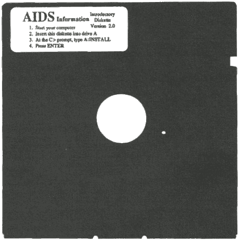 Fig. 1.1 - The AIDS information disk