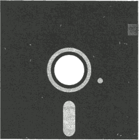 Fig. 6.3b Write-protected 5¼" disk
