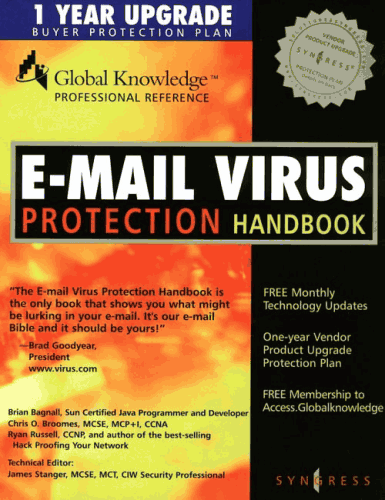 E-mail Virus Protection Handbook (book cover)