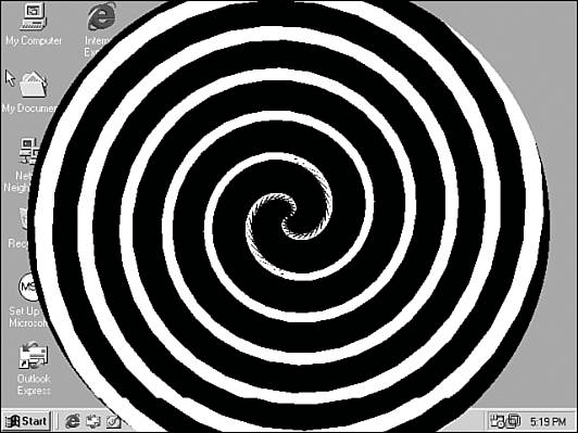 Figure 9.15. The OpenGL-based hypnotizer spiral plug-in.